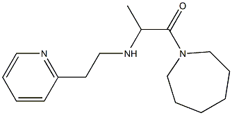 1-(azepan-1-yl)-2-{[2-(pyridin-2-yl)ethyl]amino}propan-1-one Struktur