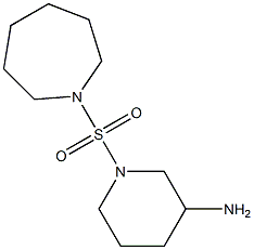 1-(azepane-1-sulfonyl)piperidin-3-amine Struktur