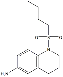 1-(butane-1-sulfonyl)-1,2,3,4-tetrahydroquinolin-6-amine Struktur