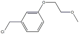 1-(chloromethyl)-3-(2-methoxyethoxy)benzene Struktur