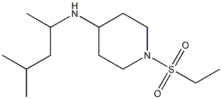 1-(ethanesulfonyl)-N-(4-methylpentan-2-yl)piperidin-4-amine Struktur