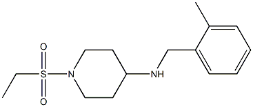 1-(ethanesulfonyl)-N-[(2-methylphenyl)methyl]piperidin-4-amine Struktur