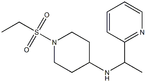 1-(ethanesulfonyl)-N-[1-(pyridin-2-yl)ethyl]piperidin-4-amine Struktur