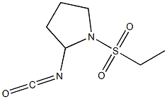 1-(ethylsulfonyl)-2-isocyanatopyrrolidine Struktur