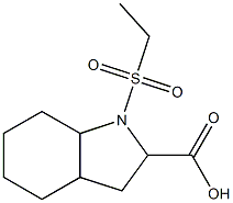 1-(ethylsulfonyl)octahydro-1H-indole-2-carboxylic acid Struktur