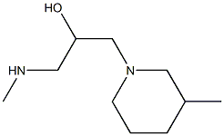 1-(methylamino)-3-(3-methylpiperidin-1-yl)propan-2-ol Struktur