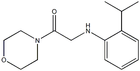 1-(morpholin-4-yl)-2-{[2-(propan-2-yl)phenyl]amino}ethan-1-one Struktur