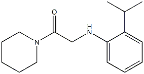 1-(piperidin-1-yl)-2-{[2-(propan-2-yl)phenyl]amino}ethan-1-one Struktur