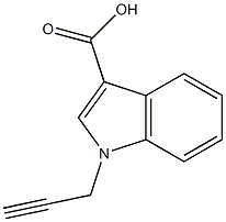 1-(prop-2-yn-1-yl)-1H-indole-3-carboxylic acid Struktur