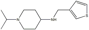 1-(propan-2-yl)-N-(thiophen-3-ylmethyl)piperidin-4-amine Struktur