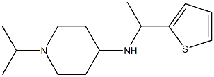 1-(propan-2-yl)-N-[1-(thiophen-2-yl)ethyl]piperidin-4-amine Struktur