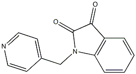 1-(pyridin-4-ylmethyl)-2,3-dihydro-1H-indole-2,3-dione Struktur