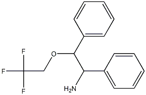 1,2-diphenyl-2-(2,2,2-trifluoroethoxy)ethan-1-amine Struktur