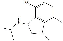 1,7-dimethyl-3-(propan-2-ylamino)-2,3-dihydro-1H-inden-4-ol Struktur