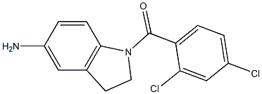 1-[(2,4-dichlorophenyl)carbonyl]-2,3-dihydro-1H-indol-5-amine Struktur