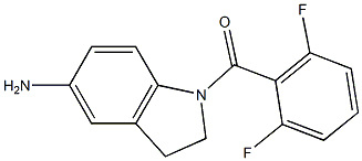 1-[(2,6-difluorophenyl)carbonyl]-2,3-dihydro-1H-indol-5-amine Struktur