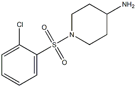 1-[(2-chlorobenzene)sulfonyl]piperidin-4-amine Struktur