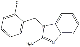 1-[(2-chlorophenyl)methyl]-1H-1,3-benzodiazol-2-amine Struktur