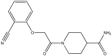 1-[(2-cyanophenoxy)acetyl]piperidine-4-carboxamide Struktur