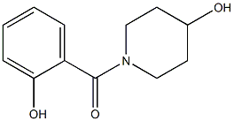 1-[(2-hydroxyphenyl)carbonyl]piperidin-4-ol Struktur