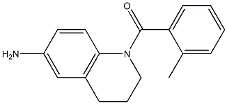 1-[(2-methylphenyl)carbonyl]-1,2,3,4-tetrahydroquinolin-6-amine Struktur