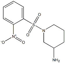 1-[(2-nitrobenzene)sulfonyl]piperidin-3-amine Struktur