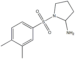 1-[(3,4-dimethylbenzene)sulfonyl]pyrrolidin-2-amine Struktur