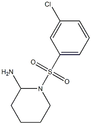 1-[(3-chlorobenzene)sulfonyl]piperidin-2-amine Struktur