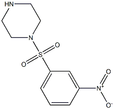 1-[(3-nitrobenzene)sulfonyl]piperazine Struktur