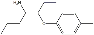 1-[(4-aminoheptan-3-yl)oxy]-4-methylbenzene Struktur