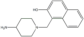 1-[(4-aminopiperidin-1-yl)methyl]naphthalen-2-ol Struktur