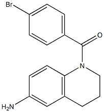 1-[(4-bromophenyl)carbonyl]-1,2,3,4-tetrahydroquinolin-6-amine Struktur