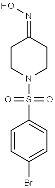 1-[(4-bromophenyl)sulfonyl]piperidin-4-one oxime Struktur