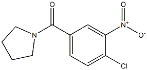 1-[(4-chloro-3-nitrophenyl)carbonyl]pyrrolidine Struktur