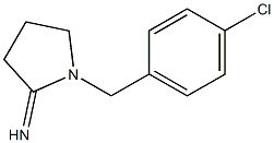 1-[(4-chlorophenyl)methyl]pyrrolidin-2-imine Struktur