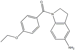 1-[(4-ethoxyphenyl)carbonyl]-2,3-dihydro-1H-indol-5-amine Struktur