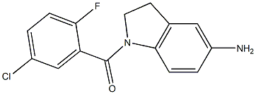 1-[(5-chloro-2-fluorophenyl)carbonyl]-2,3-dihydro-1H-indol-5-amine Struktur