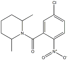 1-[(5-chloro-2-nitrophenyl)carbonyl]-2,6-dimethylpiperidine Struktur