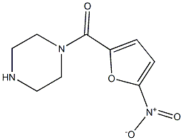 1-[(5-nitrofuran-2-yl)carbonyl]piperazine Struktur