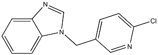 1-[(6-chloropyridin-3-yl)methyl]-1H-1,3-benzodiazole Struktur