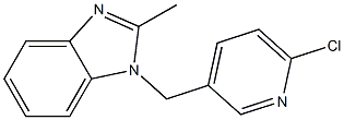 1-[(6-chloropyridin-3-yl)methyl]-2-methyl-1H-1,3-benzodiazole Struktur