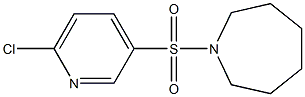 1-[(6-chloropyridine-3-)sulfonyl]azepane Struktur