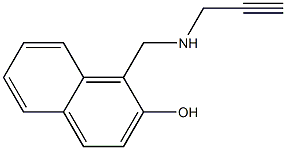 1-[(prop-2-yn-1-ylamino)methyl]naphthalen-2-ol Struktur