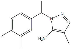 1-[1-(3,4-dimethylphenyl)ethyl]-4-methyl-1H-pyrazol-5-amine Struktur