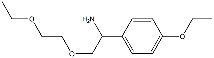 1-[1-amino-2-(2-ethoxyethoxy)ethyl]-4-ethoxybenzene Struktur