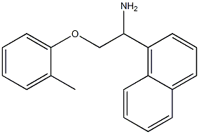 1-[1-amino-2-(2-methylphenoxy)ethyl]naphthalene Struktur