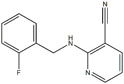 2-[(2-fluorobenzyl)amino]nicotinonitrile Struktur