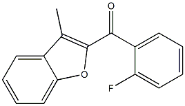 2-[(2-fluorophenyl)carbonyl]-3-methyl-1-benzofuran Struktur