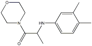 2-[(3,4-dimethylphenyl)amino]-1-(morpholin-4-yl)propan-1-one Struktur