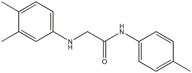 2-[(3,4-dimethylphenyl)amino]-N-(4-methylphenyl)acetamide Struktur